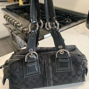 Black Coach Signature Handbag
